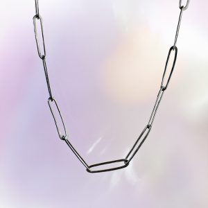 Forged Silver Link Necklace