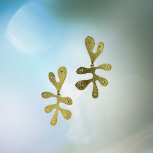 Seaflower Earrings in 18ct Fairmined Yellow Gold