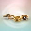 Ribbon Eternity Ring- Fairtrade Gold with diamonds by Cox and Power Jewellers London