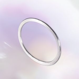 Flat Oval Forged Bangle