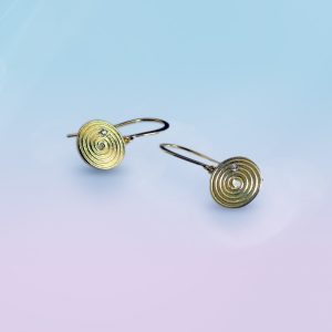 Classic Spiral Drop Earrings in Fairmined Gold