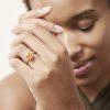 Mandarin Garnet Statement Ring Fairtrade Rose Gold - By Cox and Power Jewellers London-2