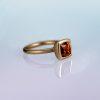 Mandarin Garnet Ring with Yellow Diamonds 18ct rose gold by Cox and Power